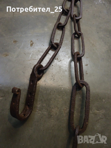 Кован синджир за огнище, снимка 4 - Други ценни предмети - 51449341