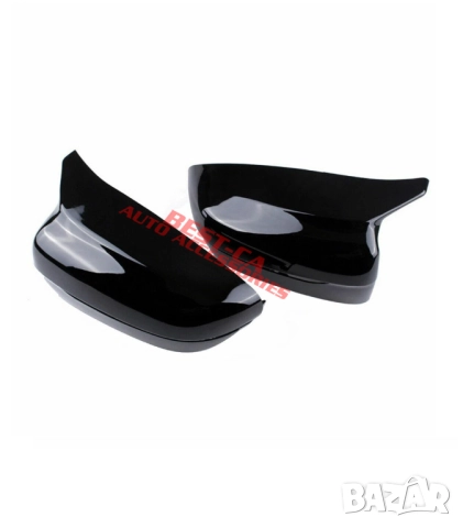 Капаци за огледала със щипки черен пиано лак Batman Style подходящи за BMW G20 G22 G30 G11 G14, снимка 3 - Аксесоари и консумативи - 52195246