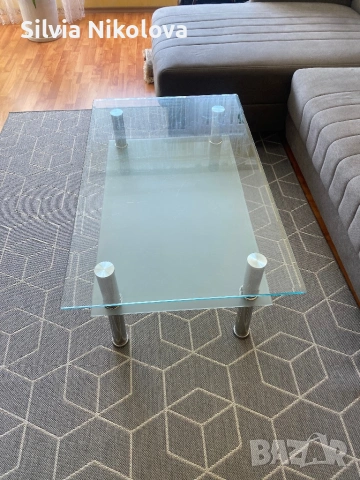 Холна стъклена маса, снимка 2 - Маси - 53487463