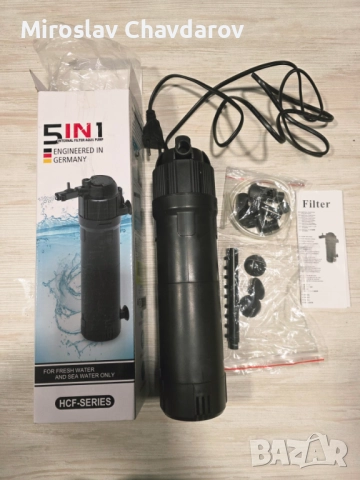 Филтър за аквариум 5 in 1 hcf-713, снимка 3 - Оборудване за аквариуми - 52902786