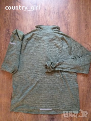 Nike Running Dri-FIT Element Sphere Half-Zip Sweat In Green - страхотна мъжка блуза КАТО НОВА, снимка 13 - Спортни дрехи, екипи - 28147209