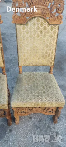  Столове,дърворезба 2 броя , снимка 5 - Столове - 47412016