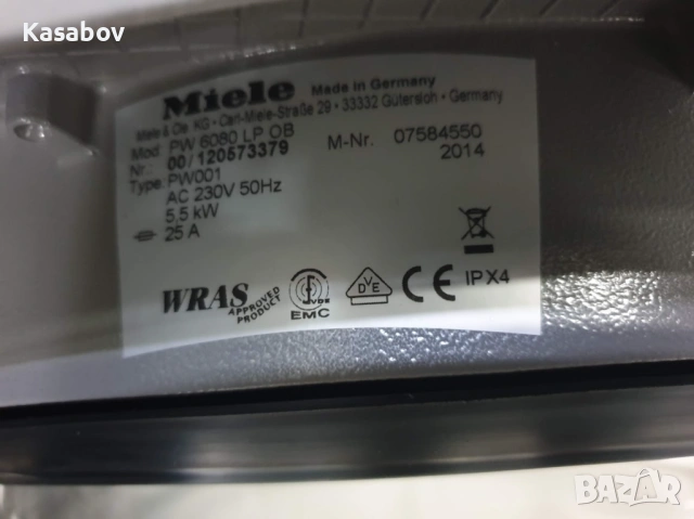 230V 9кг Miele Professional PW 6080 Пералня Миеле, снимка 11 - Перални - 53601200