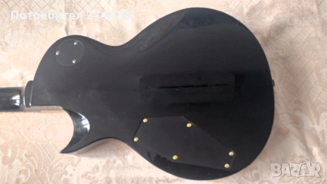 Китара LTD EC-256 с твърд куфар за китара Harley Benton Flight Case Wood, снимка 3 - Китари - 53272340