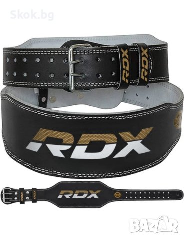 6-инчов кожен черен колан за фитнес RDX, снимка 2 - Други спортове - 43669583