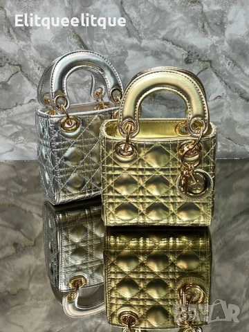 чанти DİOR LADY MİNİ 12-12 CM , снимка 10 - Чанти - 52186472