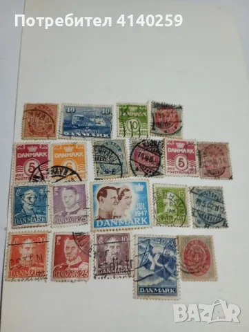 Дания марки стари , снимка 1