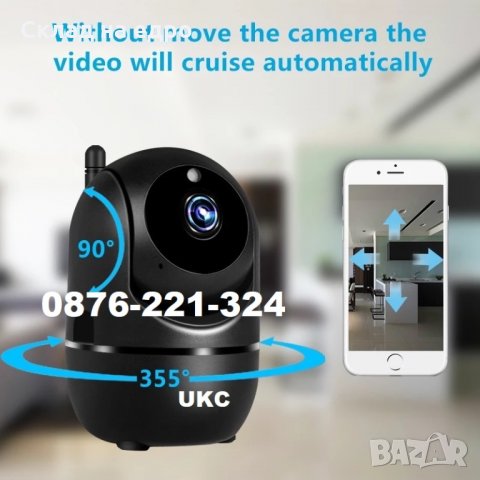 Топ модел Smart camera 1080p, Full HD IP - Wifi Смарт камера Бебефон, снимка 3 - IP камери - 28543859