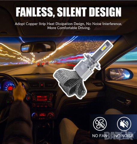 Висок клас LED-крушки с пасивно охлаждане за основни фарове, снимка 4 - Аксесоари и консумативи - 43759463