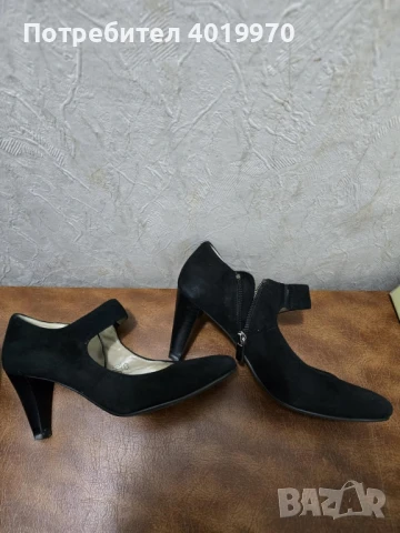 Дамски велурени обувки номер 36, снимка 2 - Дамски обувки на ток - 51397228