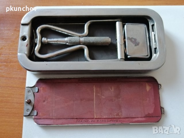 РЕТРО комплект точило за ножчета за бръснене Rolls Razor Set , снимка 2 - Антикварни и старинни предмети - 43549523