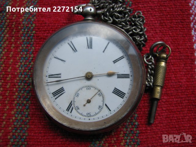 Сребърен джобен часовник Kendal & Dent , снимка 1 - Антикварни и старинни предмети - 32573185