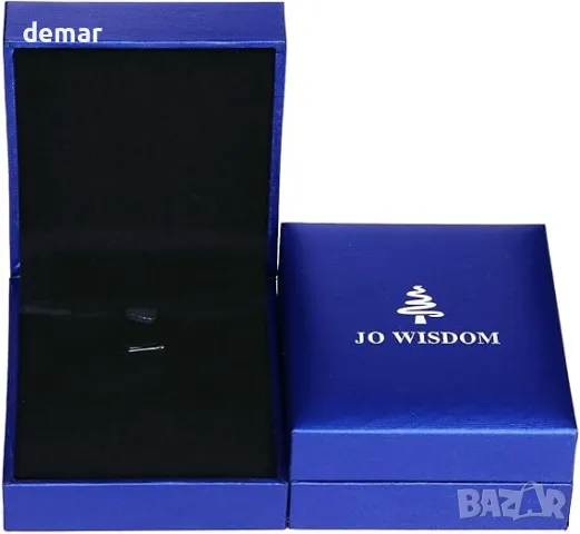 JO WISDOM сребърно дамско колие със сърце от 3А кубичен цирконий, снимка 6 - Колиета, медальони, синджири - 49675005