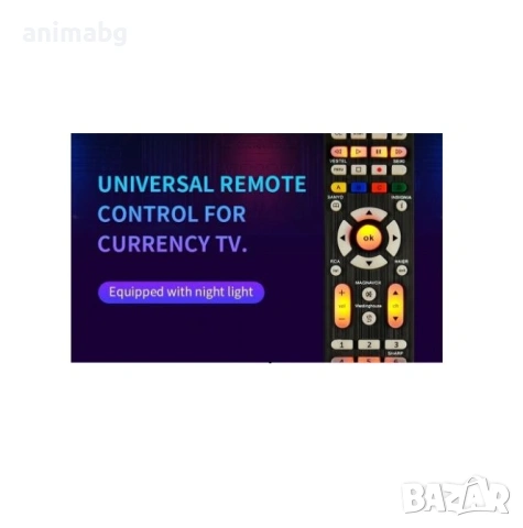 ANIMABG Универсално дистанционно управление със светлини през нощта, RC-G008, снимка 3 - Друга електроника - 53414181