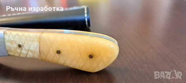 нож ръчна изработка дамаска стомана и камилска кост кания, снимка 14 - Ножове - 48085966