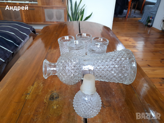 Стара гарафа #4, снимка 4 - Антикварни и старинни предмети - 36570892