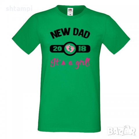 Мъжка тениска New DAD 2019 girl, снимка 2 - Тениски - 33245768