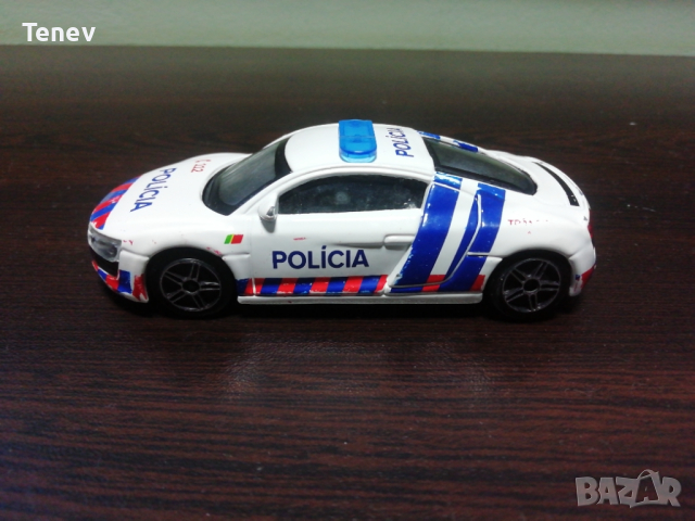 Bburago Audi R8 1/43 Portugal Police Policia Ауди Бураго количка колекционерска 