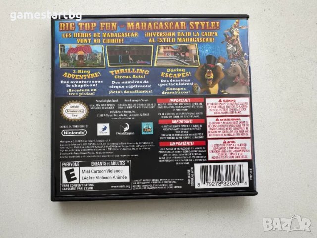 Madagascar 3 The Video Game за DS, снимка 2 - Игри за Nintendo - 49337553