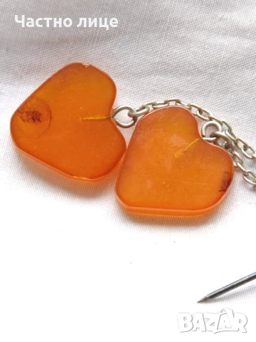 Латвийска Соц СССР Брошка Мелхиор с Кехлибари 1970те г Отлично състояние., снимка 5 - Други - 50448050