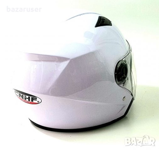Каска за Мотор N13 A175-1 -Бял Гланц 253072, снимка 2 - Аксесоари и консумативи - 33215714