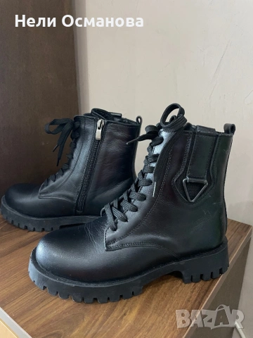 Дамски боти от естествена кожа