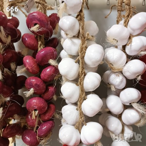 Керамични зеленчуци , снимка 2 - Декорация за дома - 43385687