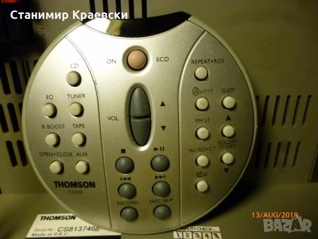 Thomson LIFE CS 520 audio system 5 CD aux, снимка 13 - Аудиосистеми - 26210297