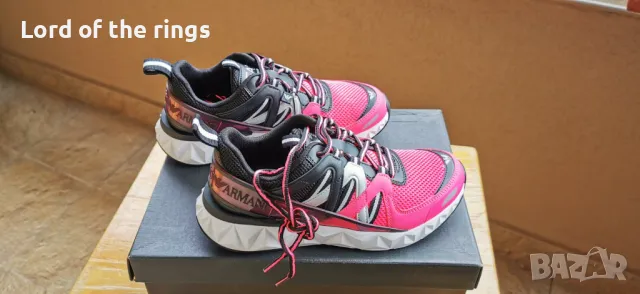 Оригинални маркови дамски маратонки EMPORIO ARMANI EA7 - 35 1/3 номер , снимка 2 - Маратонки - 49867780