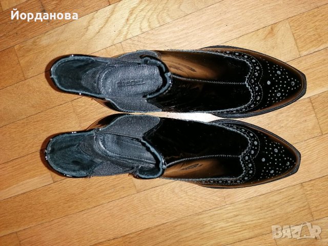 Боти естествен лак Diesel , снимка 3 - Дамски боти - 38267062