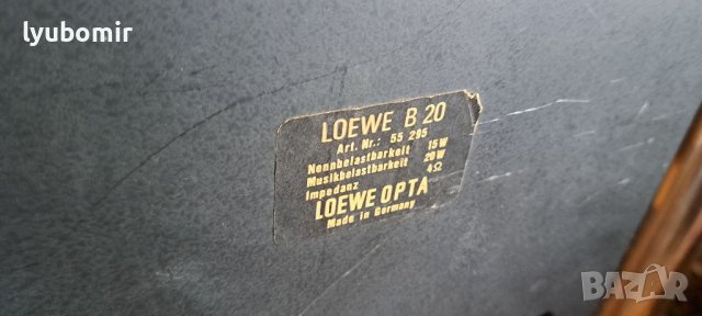 Loewe B-20, снимка 7 - Тонколони - 39696032
