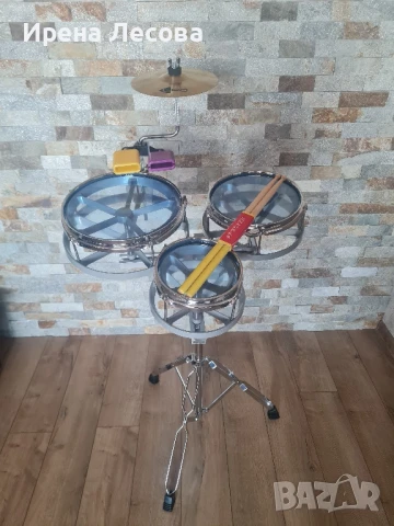 Рототоми + нови стойка/чинел 8"/коубели, снимка 1