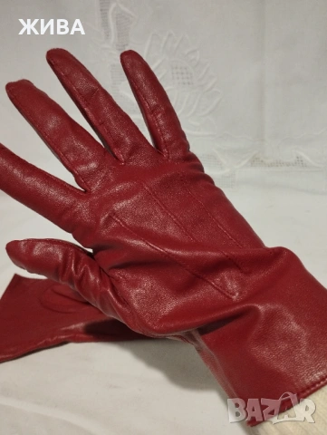 ЕСТЕСТВЕНА КОЖА дамски кожени ръкавици в разримни цветове, снимка 7 - Ръкавици - 53154153