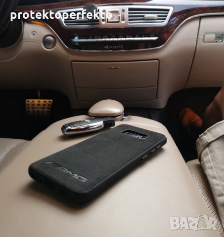 AMG Калъф с АЛКАНТАРА за Samsung GALAXY S10, S10+, S9,S8,, снимка 1