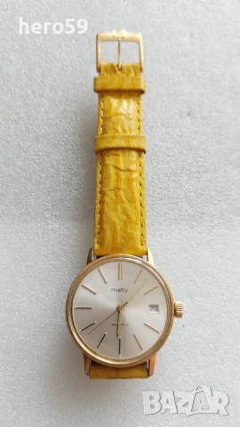 Мъжки швейцарски механичен автоматичен часовник 1970-80г.Отлично състояние , снимка 13 - Мъжки - 50910212