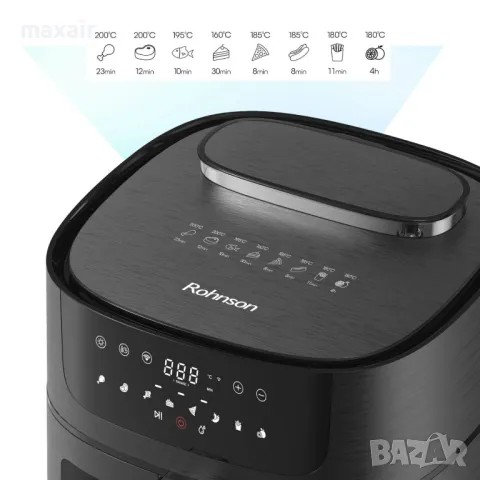 Фритюрник Airfryer Rohnson R-2858 SmartChef XL 2 Wi-Fi * Безплатна доставка * Гаранция 2 години , снимка 5 - Фритюрници - 47299149