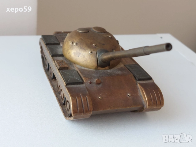 RRR-Много рядък бронзов модел на танк.Подарен посмъртно на ген.Дмитрий Григориевич Павлов , 1 200 лв, снимка 8 - Антикварни и старинни предмети - 52278495