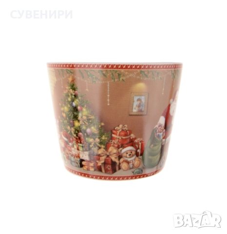 Комплект коледна чаша с чинийка в кутийка, снимка 6 - Чаши - 52350806