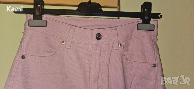 Розови дънки на НМ, XS размер, снимка 2 - Дънки - 51945640