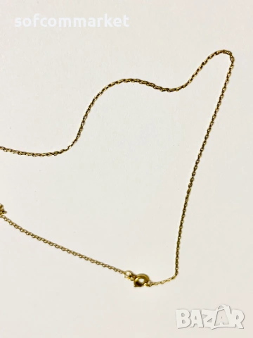 Златен синджир с висулка 14К - 3,55 гр, снимка 5 - Колиета, медальони, синджири - 53380690