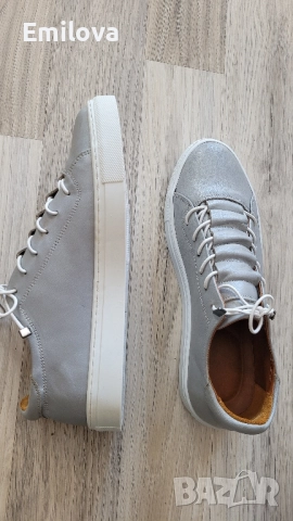 Дамски кожени обувки 42 номер, снимка 4 - Дамски ежедневни обувки - 52061655