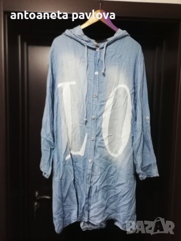 Дънкова спортна рокля -риза, снимка 5 - Рокли - 43046802