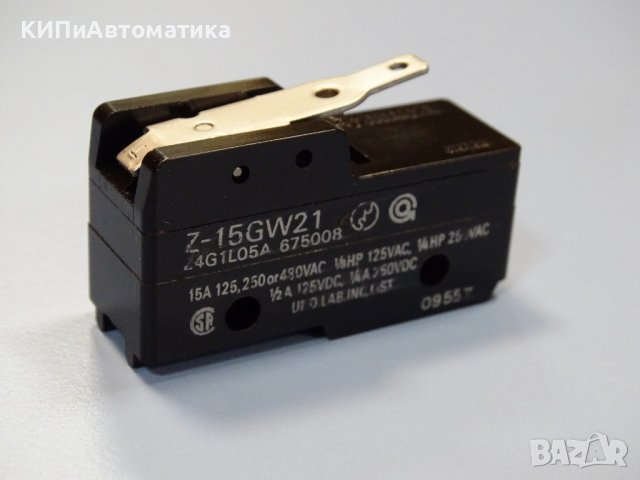 Краен изключвател OMRON Z15GW21 15A, 250V AC limit switch, снимка 6 - Резервни части за машини - 38282765