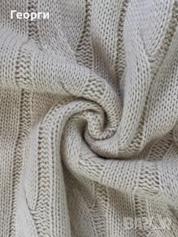 Плетена зимна рокля, р-р L+, снимка 5 - Рокли - 52746384