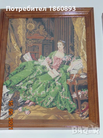 Мадам Помпадур гоблен, снимка 2 - Гоблени - 51018052