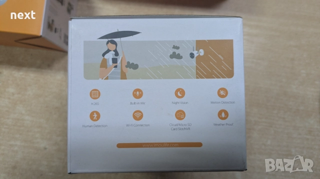 WiFi IP камера за видеонаблюдение Imou Bullet 2C 5MP + Гаранция 24м, снимка 4 - IP камери - 52526045