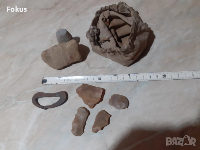 Хайдушки комплект чакмак кремък прахан, снимка 5 - Антикварни и старинни предмети - 52930222