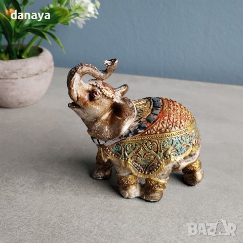 4323 Сувенир слонче фигура статуетка подарък за дом офис, снимка 3 - Декорация за дома - 43512221