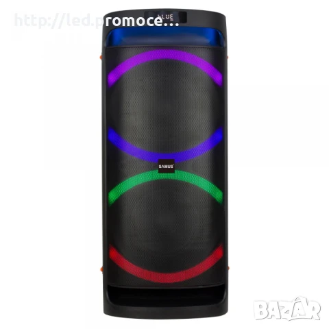 Двоен 10-инчов акумулаторен високоговорител с дълготрайна батерия, 1 безжичен EXLG 10000W Heavy Bass, снимка 2 - Караоке - 51038194