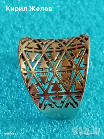 СТИЛЕН ДАМСКИ СРЕБЪРЕН ПРЪСТЕН ОРНАМЕНТИРАН ПОДХОДЯЩ АКСЕСОАР за ЕЖЕДНЕВИЕТО 37641, снимка 5 - Пръстени - 52854898